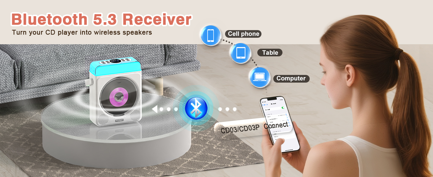 cd player with bluetooth
