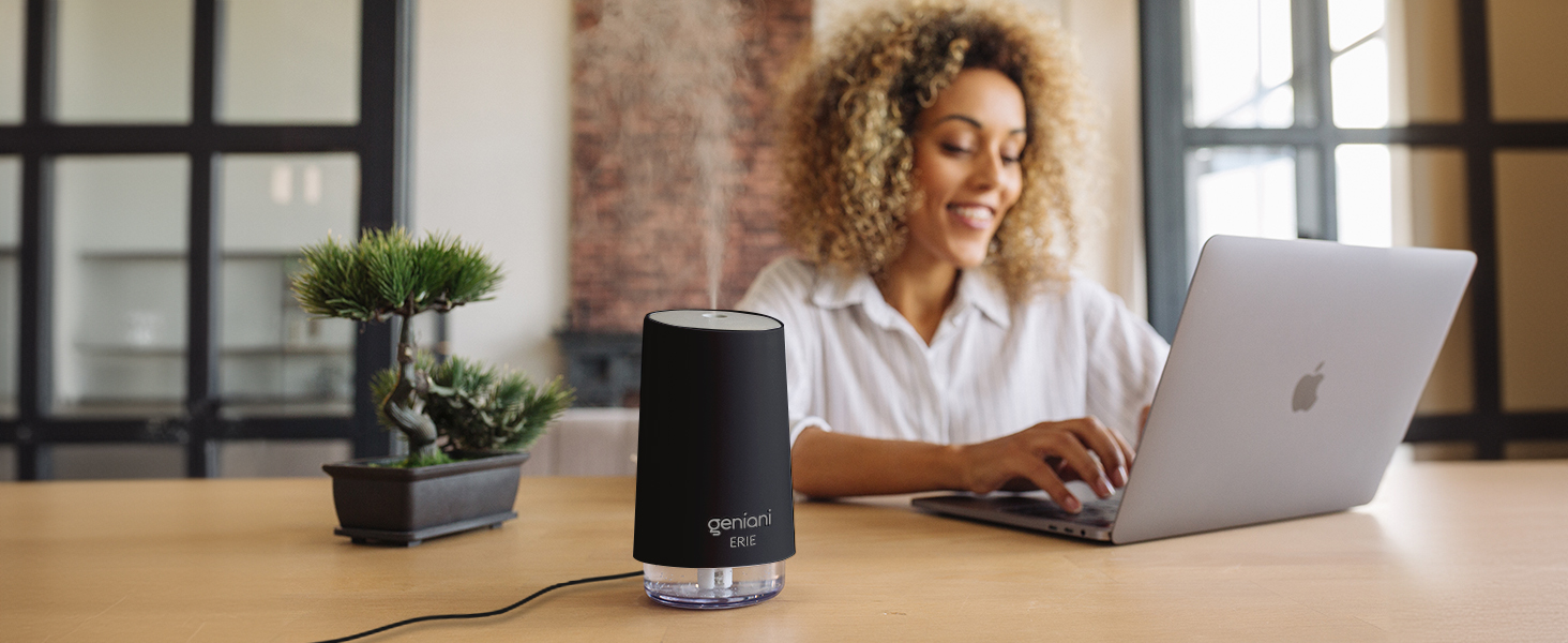 Portable Small Cool Mist Humidifiers - USB Desktop Humidifier for Plants, Office, Car