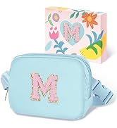 COSHAYSOO Easter Birthday Initial Gifts for Teen Girls 5 6 7 8 9 10 11 12 13 14 Year Old Blue Fan...