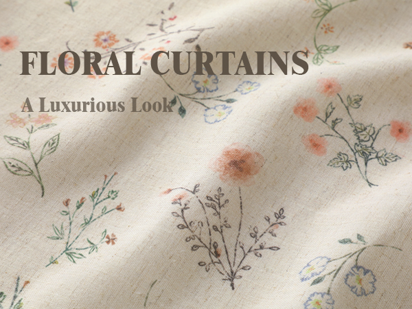 floral curtains