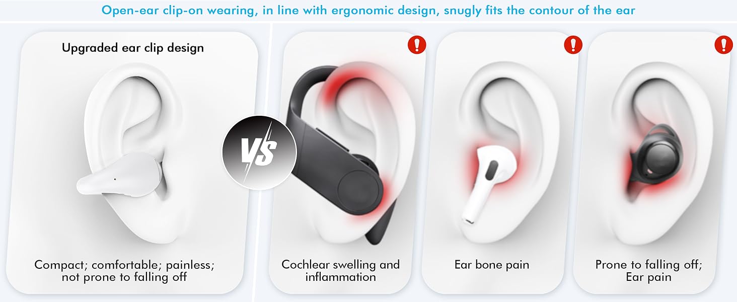 comfort clip-on earbuds