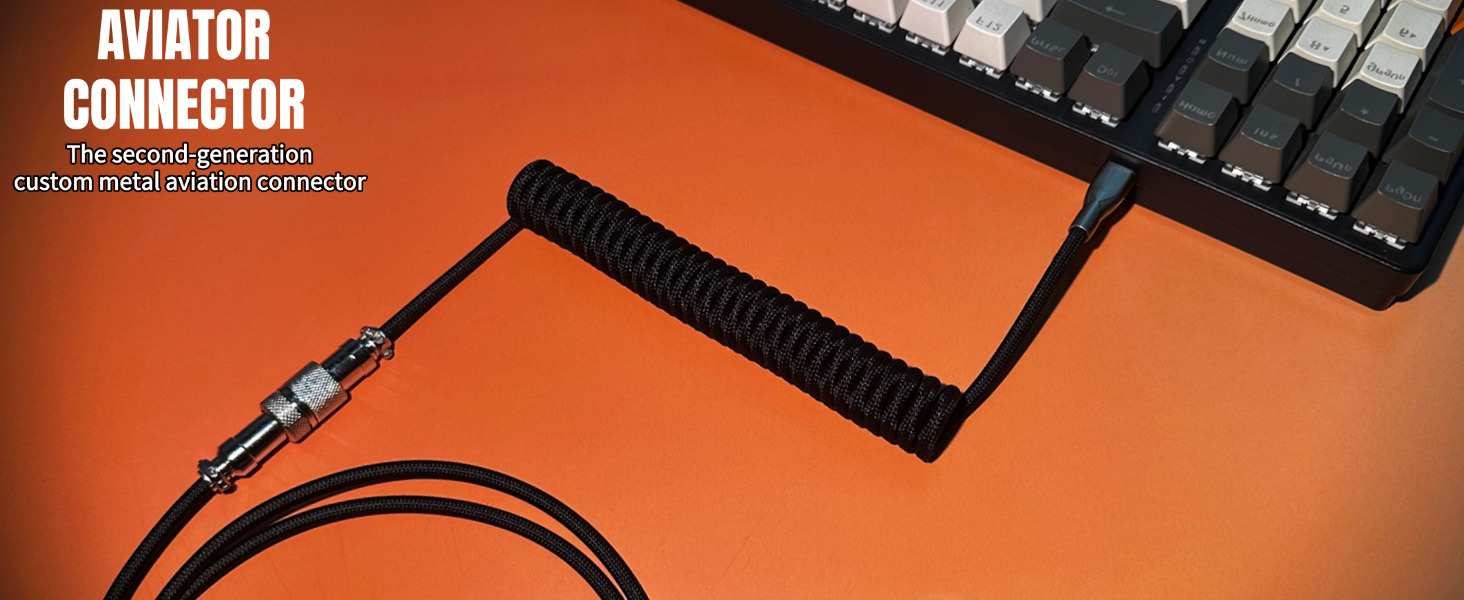 Coiled Keyboard Cable