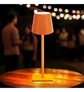 WERFOP Rechargeable Table Lamp, 6000mAh Battery Operated Cordless Desk Lamp,Portable Light for Ou...