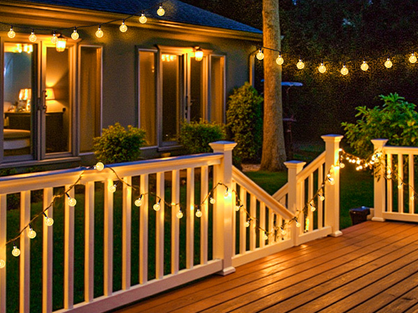 solar string lights outdoor waterproof