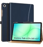 MoKo Case for Samsung Galaxy Tab A11+ Plus 11-Inch 2025/ A9+ Plus 2023, PU Leather Multi-Angle Fo...