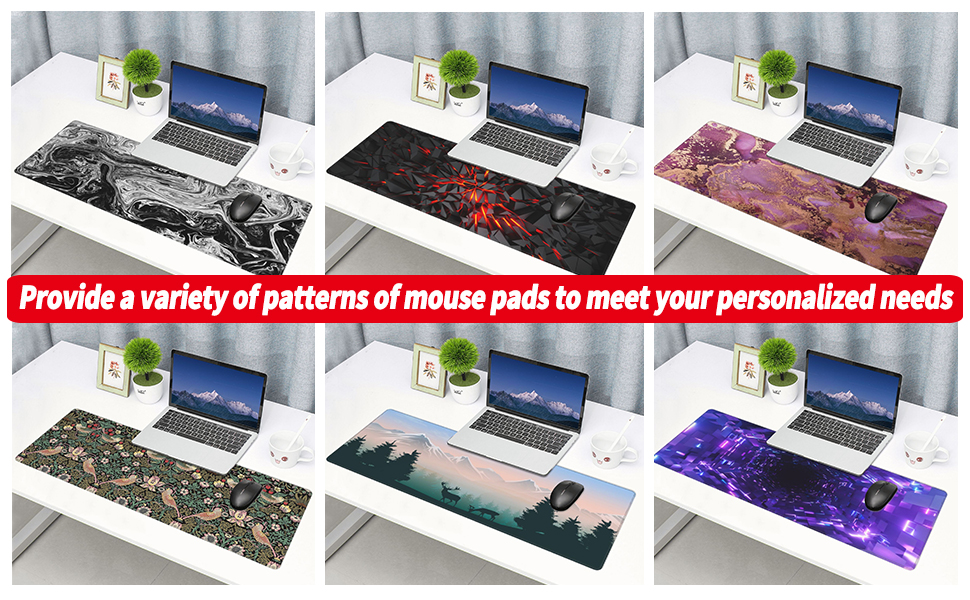 Large Mouse Pad Natural Rubber Non-Slip Desk Pad