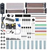 Minidodoca Upgraded Electronics Component Fun Kit Power Supply Module, Jumper Wire, 830 Breadboar...