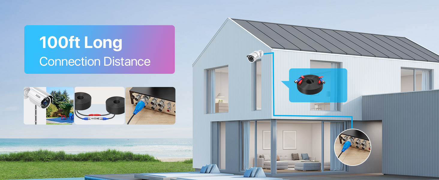 100ft long connection