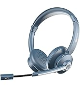 Wireless Headset for Computer, Bluetooth Headset with Microphone Mute Ai Noise Canceling, Handsfr...
