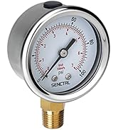 SENCTRL 0-100 psi Lead-Free Pressure Gauge, 2