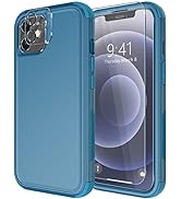 Diverbox for iPhone 12 case [Shockproof] [Dropproof] [Tempered Glass Screen Protector + Camera Le...