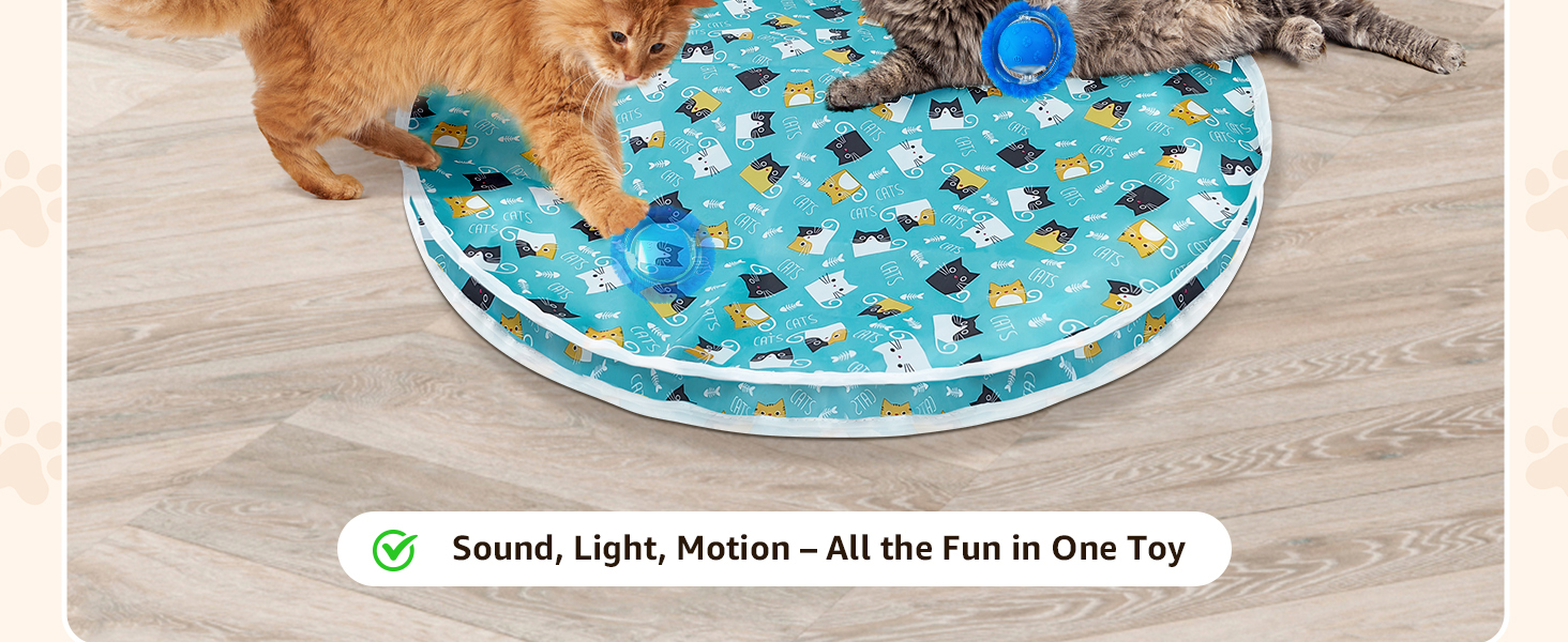 calming soothing enriching stimulating huntable trackable rollable unpredictable challenging