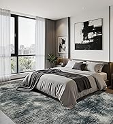 Joydeco 5x7 Area Rugs for Living Room, Non-Slip Modern Abstract Soft Washable Rug, Low Pile Carpe...
