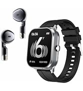 D8Pro 2.01" TFT Smartwatch with Earbuds Smart Watch TWS Wireless Bluetooth Headset Health Monitor...
