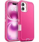 Jelanry Case for iPhone 16 Plus 5G 6.7-inch, Heavy Duty Rugged &amp; Dual-Layer Shockproof Dropproof ...
