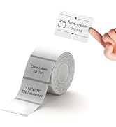 NIIMBOT Label Maker Tape 40×30mm Transparent Label Print Paper Compatible for NIIMBOT B1 B21, The...
