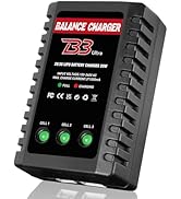 LiPo Battery Charger 2S-3S RC Balance Charger Compact Charger for 7.4-11.1V LiPo Batteries (Red)