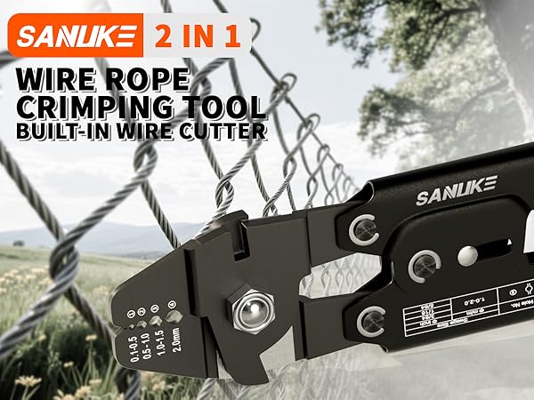wire rope crimping tool