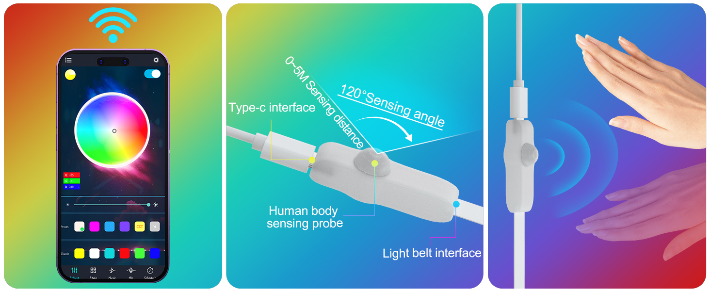 motion activated led light strip