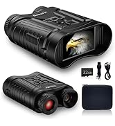 GeowFiiTech Night Vision Goggles &amp; 4K Night Vision Binoculars - 5000mAh Rechargeable Infrared Dig...