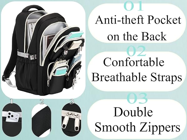 Laptop backpack for girls