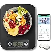 URAMAZ Smart Food Scale for Weight Loss, Kitchen Food Scales Digital Weight Grams and Oz with Nut...