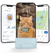 Tractive Smart Cat GPS Tracker | Real-Time Location &amp; Wellness Monitoring for Cats 6.5 lbs+ | Ter...