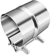 2.25" Exhaust Clamps,Double Pipe Diameter Muffler Clamp 2.25" ID to 2.25" OD for Exhaust Pipe,Uni...