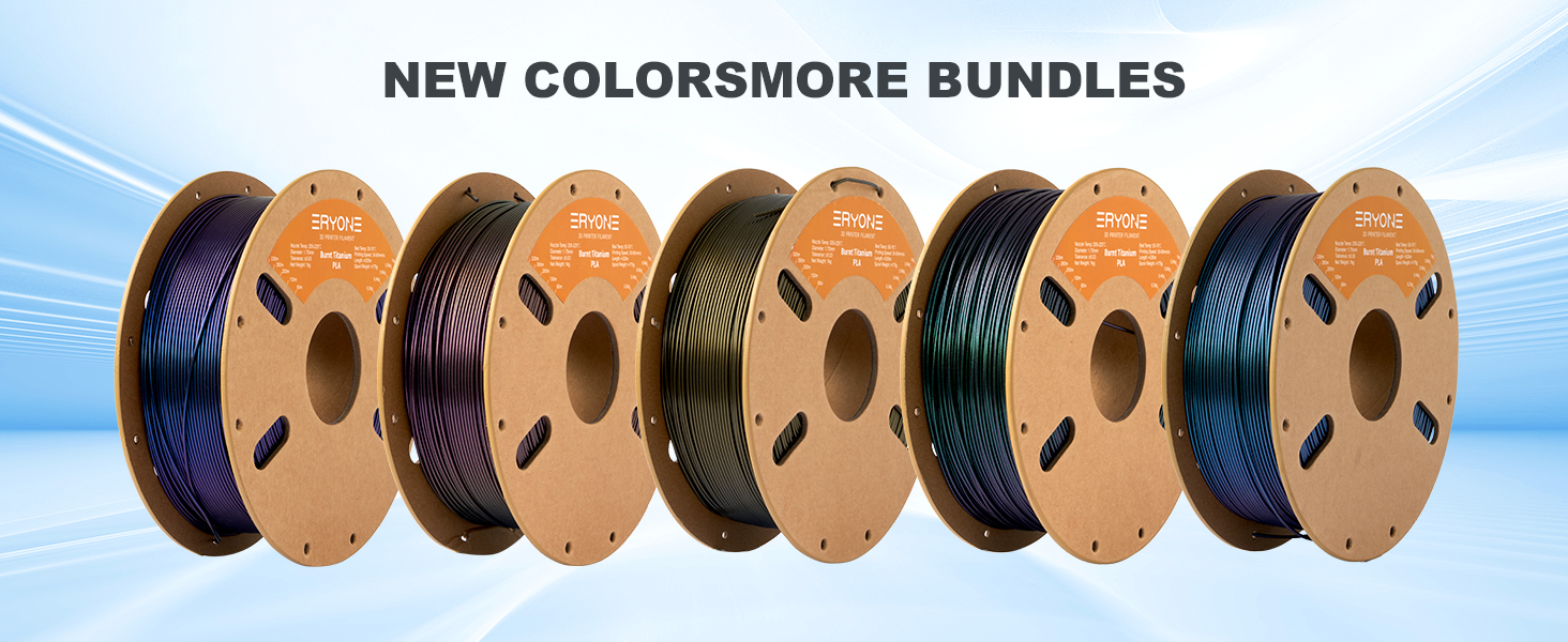 Color Changeable PLA Filament Burning Titanium Filament
