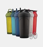 Hydra Cup ProFlow Shaker Bottles 6-Pack (28oz) | Protein Shaker Cups with Whisk Ball, Leak-Proof ...