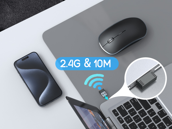 Wireless mouse for laptops