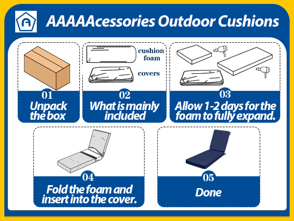 Cushion assembly instructions