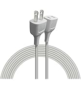 Polarity White Extension Cord 15FT Extension Cords Thin Two Prong for Indoor Use Power Strip Outs...
