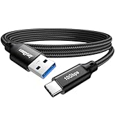 Data Transfer Cable USB to Type C 3FT, USB 3.1/3.2 Gen 2 10Gbps High Speed Data Sync, 3A USB-A to...