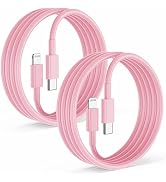 2Pack for Apple iPhone14 pro max Fast Charger Cable Pink 6ft [Apple MFi Certified], USB Type C to...