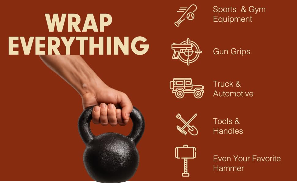 Thunder Tape helps you wrap everything from sports to tools, gun grips and more