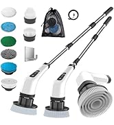 MGLSDeet Electric Spin Scrubber Scrub Brush, Rechargeable Cleaning Brush with 8 in 1 Replaceable ...
