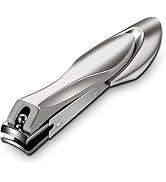 Nail Clippers with Catcher for Thick Toenails and Fingernail, Professional Sharp Nail Clippers fo...