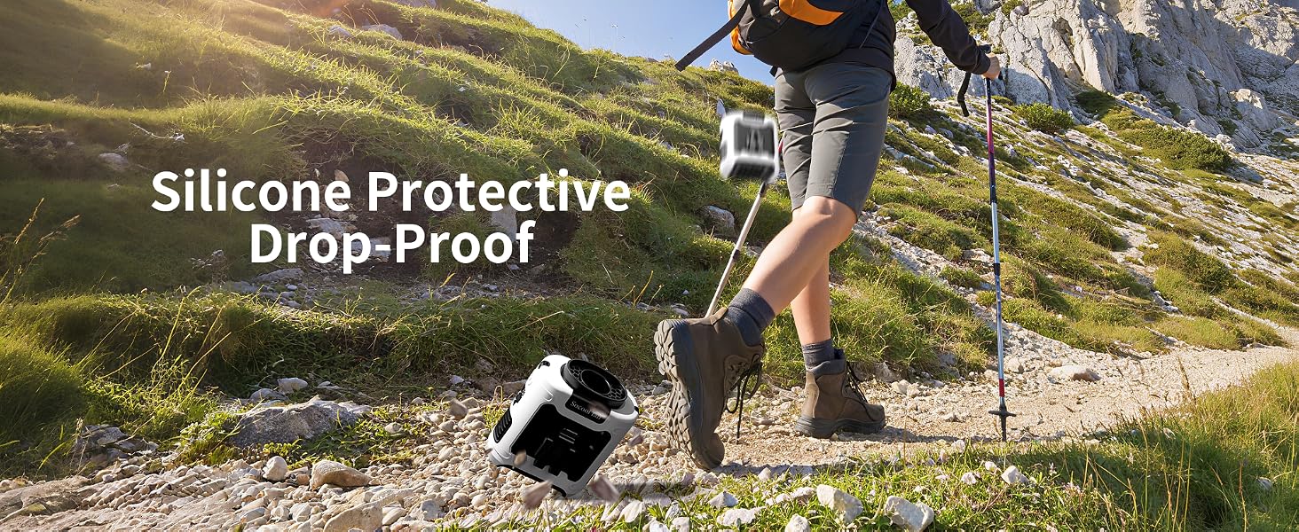 Drop-Resistant,Protect Your Mini Waist Fan