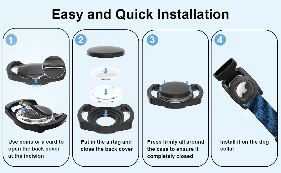 apple tag airtag collar holder