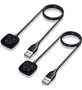 Maledan Compatible with Fitbit Sense &amp; Versa 3 Charger Replacement USB Charging Cable Dock Stand ...