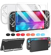 FYOUNG Clear Protective Case for Nintendo Switch 2(2025), Dockable Transparent Slim Hard Shell fo...