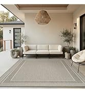 MontVoo-Outdoor Rug-Patio Rug 8x10 ft Polypropylene Indoor Outdoor Rugs Outdoor Carpet for Patio ...