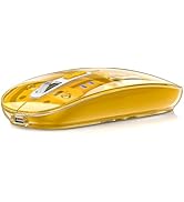 G21 Wireless Bluetooth Mouse Transparent, Tri-Mode (BT5.1+BT5.1+2.4GHz) Rechargeable Computer Mou...