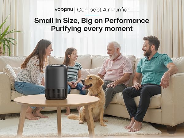 Air Purifiers Home H13 True HEPA Filter 1076 Ft² Pet Hair Odors Pollen Smoke Aroma Quiet 360°Intake