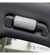 AOCISKA Bling Bling Auto Safety Door Handle Cover,Crystal Diamond Pull Gloves Pads,Rhinestone Lea...