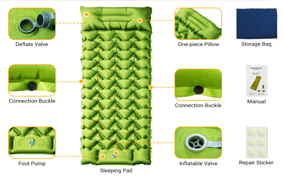 camping inflatable sleeping pad