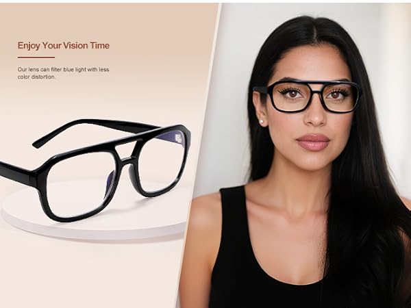 black stylish anti glare blue light blocking glasses computer glasses anti eyestrain headache