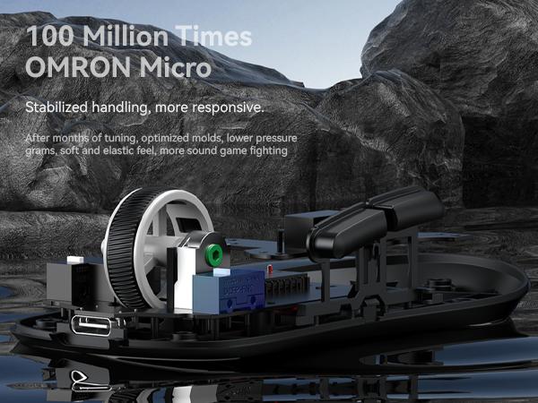 ATTACK SHARK Ultralight Tri Mode Gaming Mouse X1 with Omron Optical Micro Switch