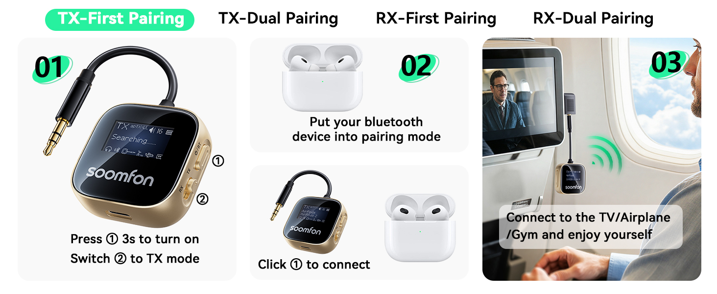 Text reads "Viel Zubehör Parking," "TV-Dust Parking," "RX-Dust Parking," "KX-Dust Parking." Three product pricing/feature comparison panels displaying cable management and dust protection accessory options with specifications.
